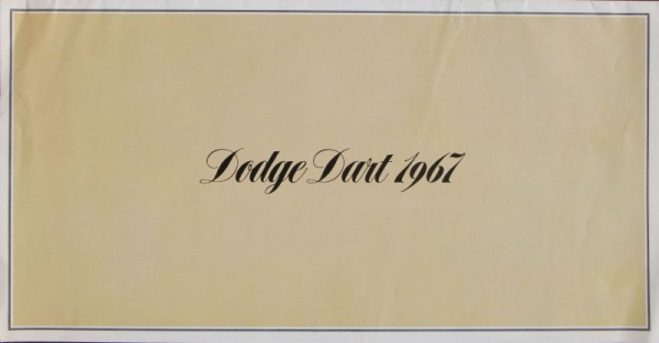 Dodge Dart Modelprogram 1967 Carbrochure (1049)